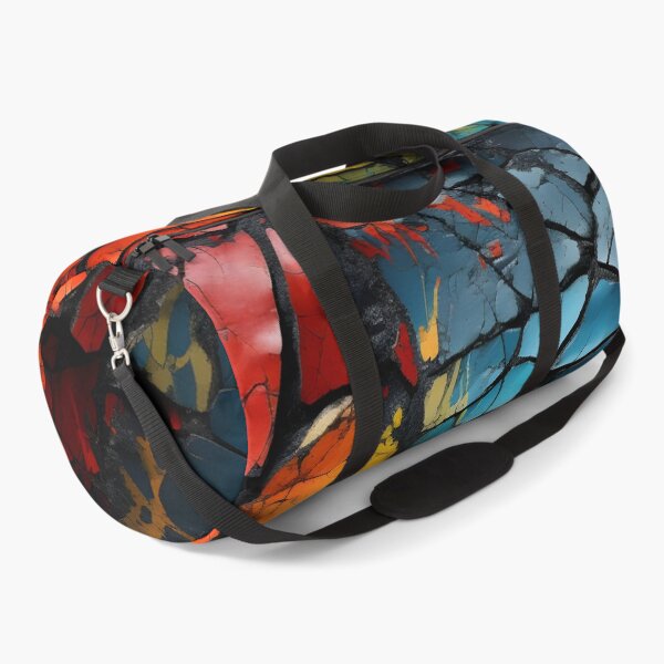Item preview, colorful textured cracked abstract print designed and sold by dcrc.