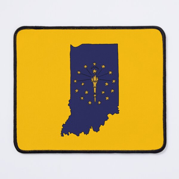 Item preview, Indiana state shape flag designed and sold by Rachael Taylor.