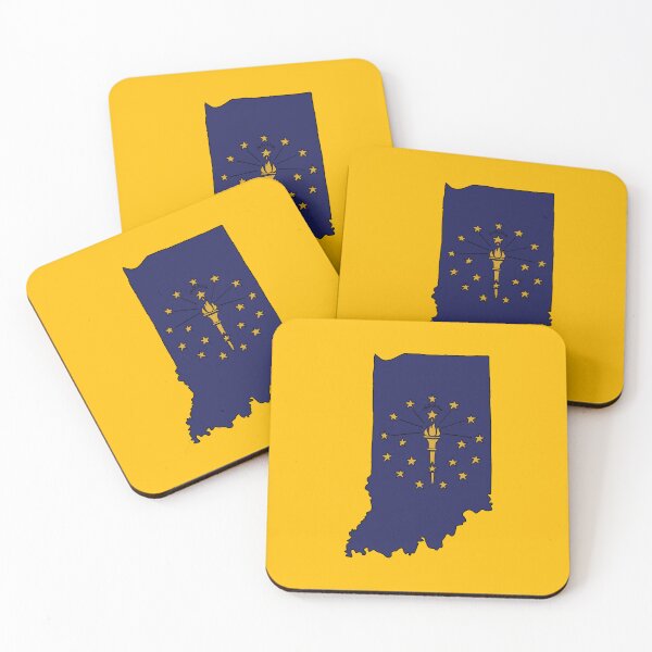 Item preview, Indiana state shape flag designed and sold by Rachael Taylor.