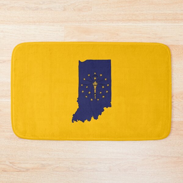 Item preview, Indiana state shape flag designed and sold by Rachael Taylor.