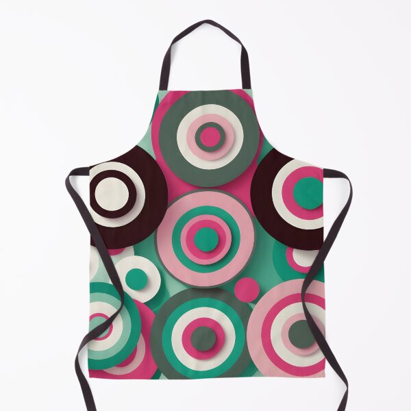 Item preview, Mid Century Modern Geometric Circles Rose, Mint designed and sold by Prints and Lifestyle.