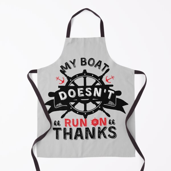 Item preview, My Boat Doesnt Run On Thanks, Funny Captain Gift Idea Sticker designed and sold by Anu Ram.