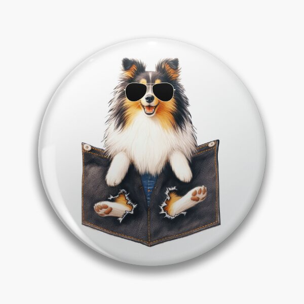 Item preview, Cool Sheltie In The Pocket designed and sold by TheAnimalZ00.