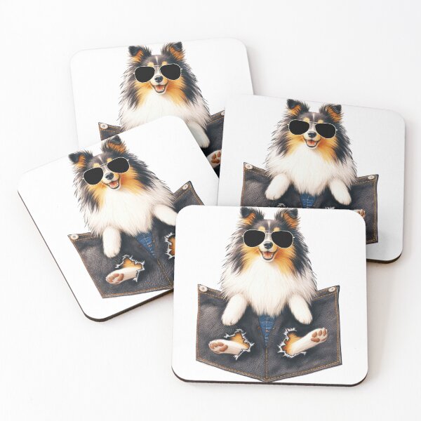 Item preview, Cool Sheltie In The Pocket designed and sold by TheAnimalZ00.