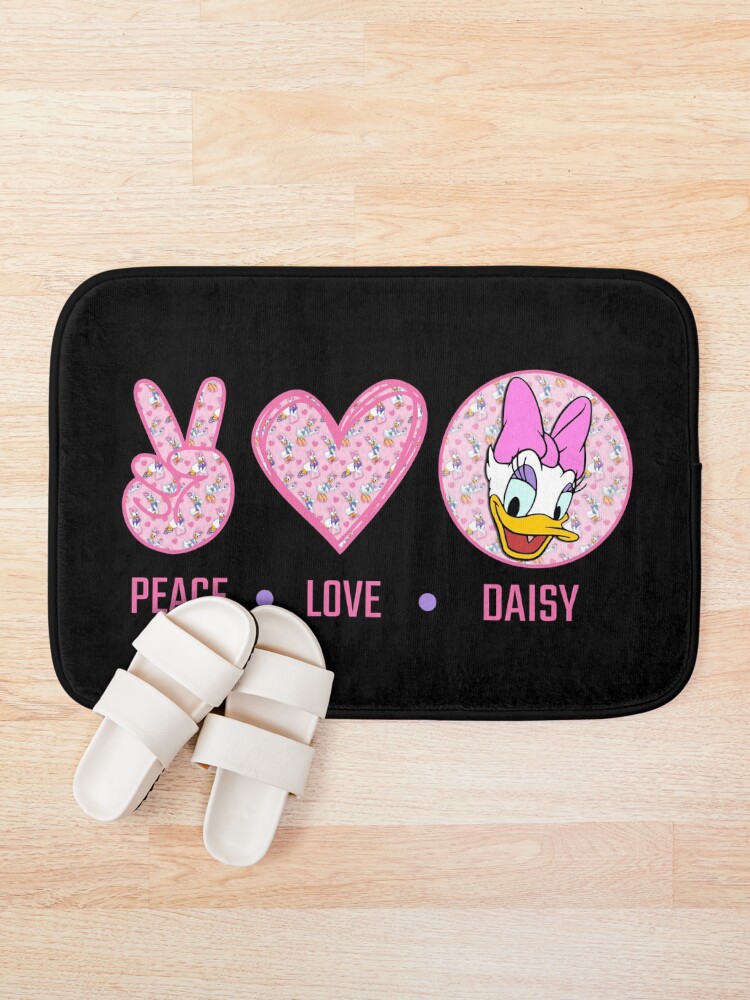 Amazing Peace Love Daisy Disney Bath Mat, Disney Decor sold by