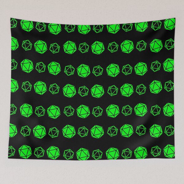 Item preview, Green D20s designed and sold by Solace Guard.