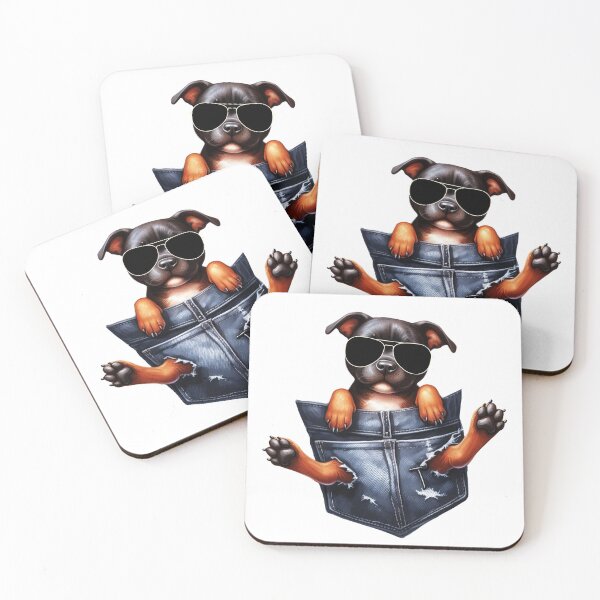 Item preview, Cool Staffordshire Bull Terrier In The Pocket designed and sold by TheAnimalZ00.