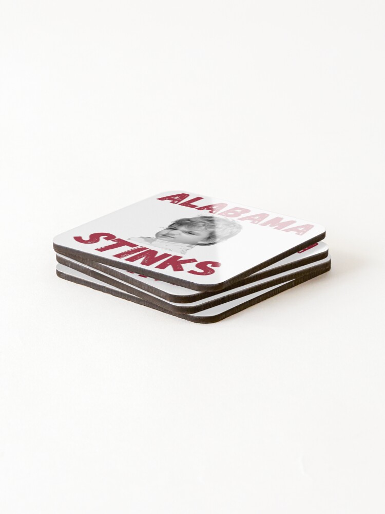 Thumbnail 4 of 5, Coasters (Set of 4), Alabama Stinks, Rivalry designed and sold by RiffRaffGraffix.
