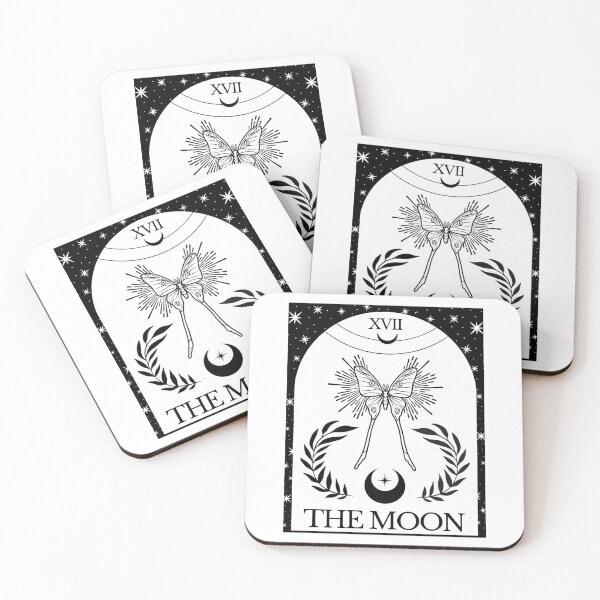 Item preview, The Moon Luna Moth Tarot Card designed and sold by FANG BANG.