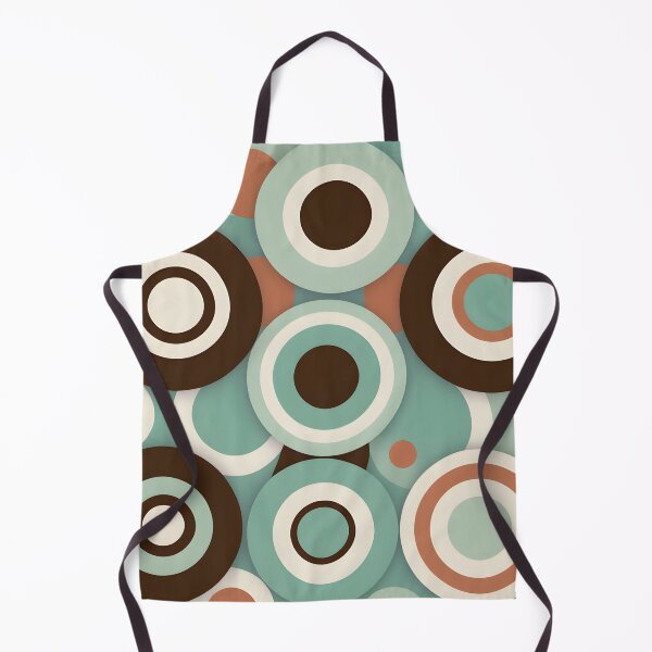 Item preview, Mid Century Modern Geometric Circles Mint,Dark Brown designed and sold by Prints and Lifestyle.