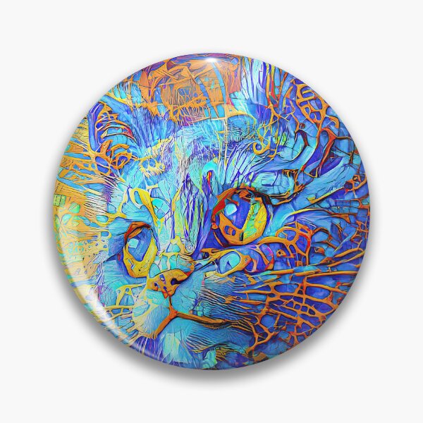 Item preview, Abstractions of abstract abstraction of cat. DeepDream #8486498188517 designed and sold by blackhalt.