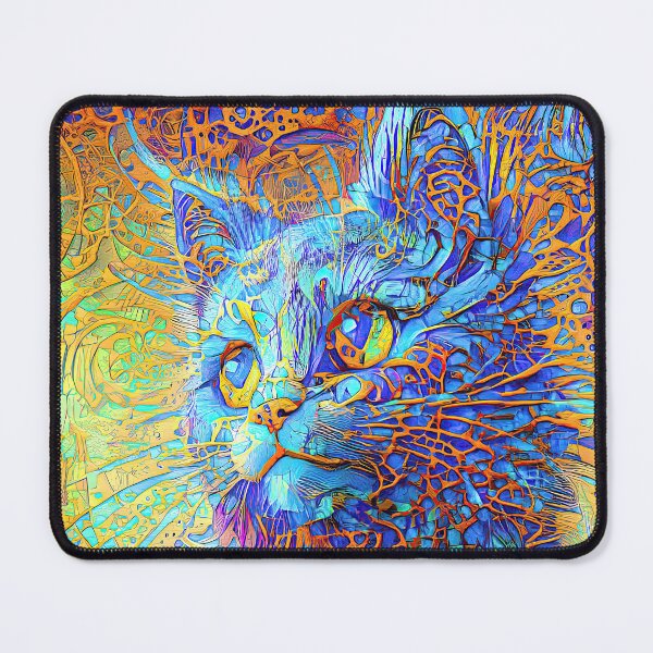Item preview, Abstractions of abstract abstraction of cat. DeepDream #8486498188517 designed and sold by blackhalt.