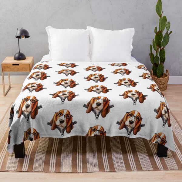 Item preview, Basset Hound Peaking Out Of A Zipper designed and sold by TheAnimalZ00.