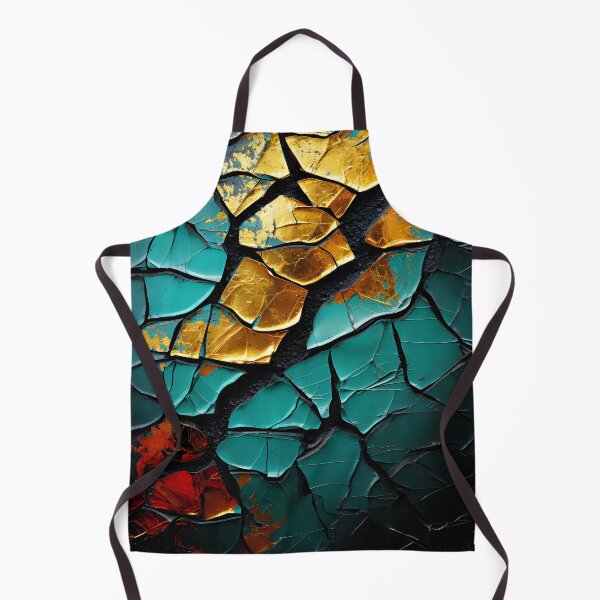 Item preview, Colorful textured cracked abstract print designed and sold by dcrc.