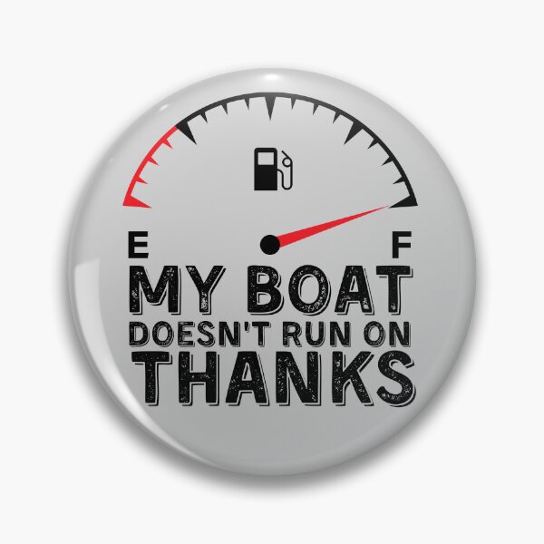 Item preview, My Boat Doesnt Run On Thanks, Funny Captain Gift Idea Sticker designed and sold by Anu  Ram.