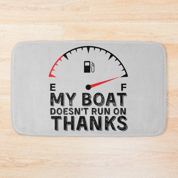 Item preview, My Boat Doesnt Run On Thanks, Funny Captain Gift Idea Sticker designed and sold by Anu  Ram.