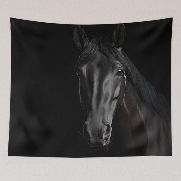 Item preview, Cinematic photography of a Black Stallion designed and sold by dcrc.