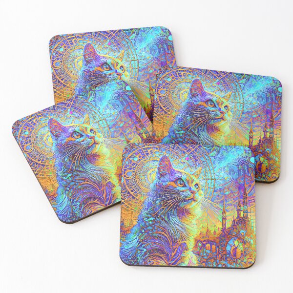 Item preview, Abstractions of abstract abstraction of cat. DeepDream #5791149570772 designed and sold by blackhalt.