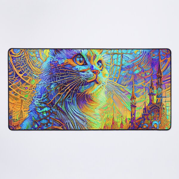 Item preview, Abstractions of abstract abstraction of cat. DeepDream #5791149570772 designed and sold by blackhalt.