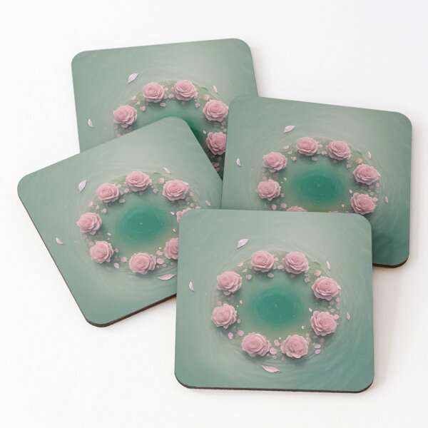Item preview, Sage Green Roses Circle Pattern designed and sold by ColdPhelps.