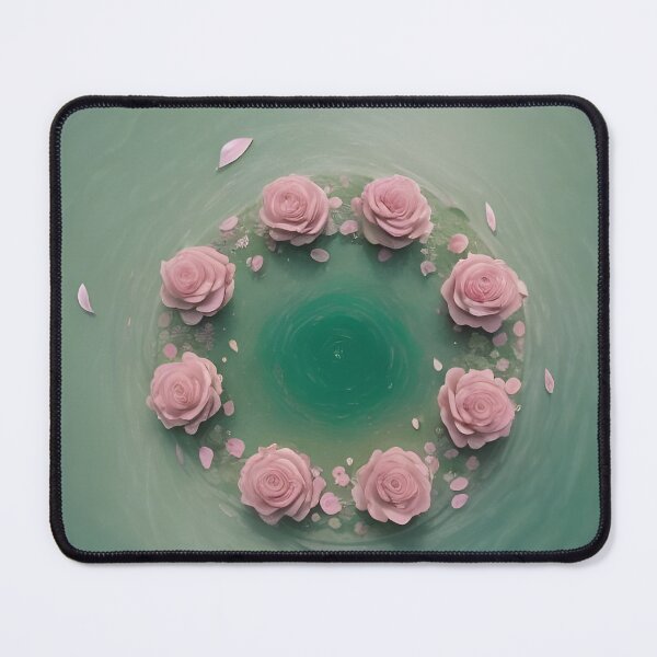 Item preview, Sage Green Roses Circle Pattern designed and sold by ColdPhelps.