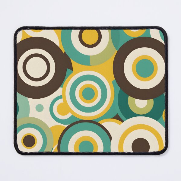 Item preview, Mid Century Modern Geometric Circles Mint Lemon designed and sold by Prints and Lifestyle.