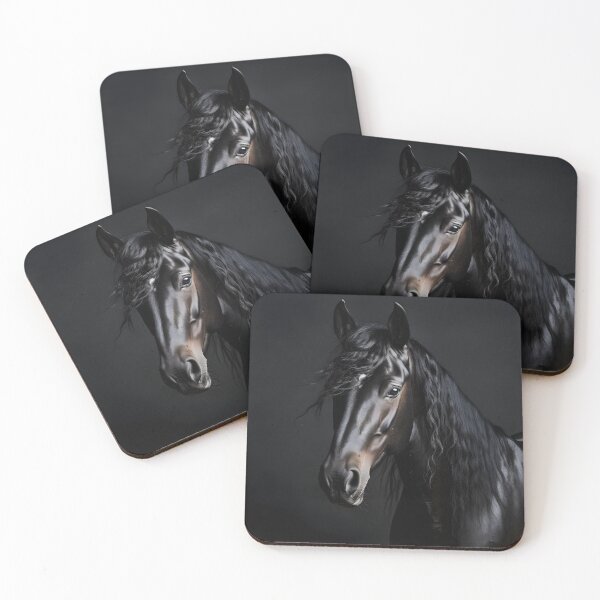 Item preview, cinematic photography of a black stallion designed and sold by dcrc.