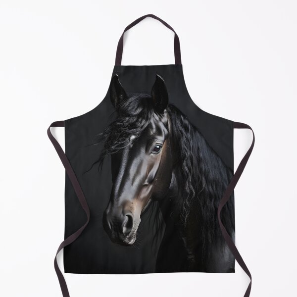Item preview, cinematic photography of a black stallion designed and sold by dcrc.