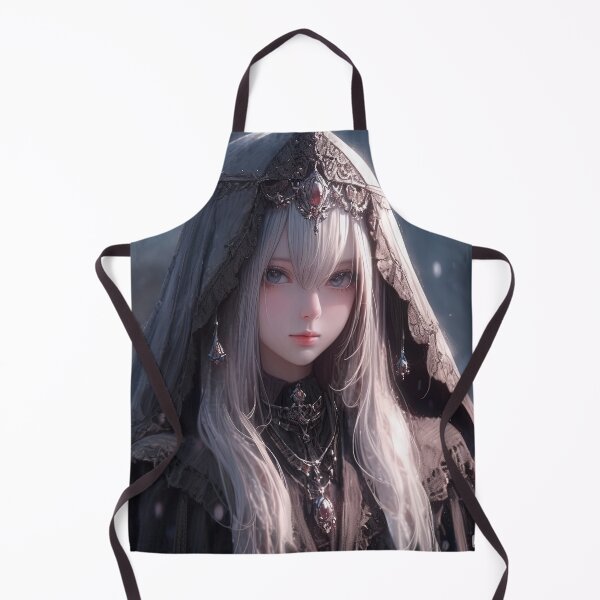 Item preview, Gothic Winter Maiden Anime Girl designed and sold by bubblegoth.