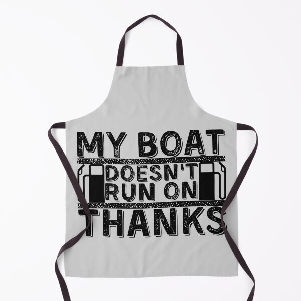 Item preview, My Boat Doesnt Run On Thanks, Funny Captain Gift Idea Sticker designed and sold by Anu Ram.