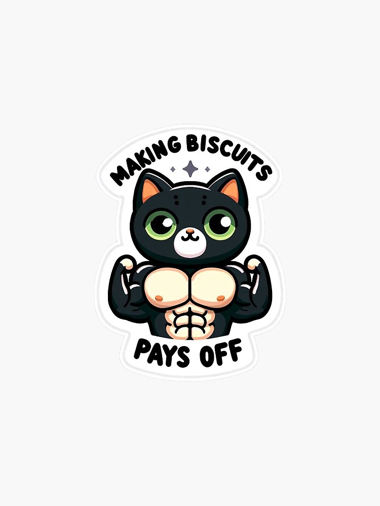 Thumbnail 3 von 3, Sticker, Buff Kitty designt und verkauft von RenaWoman.