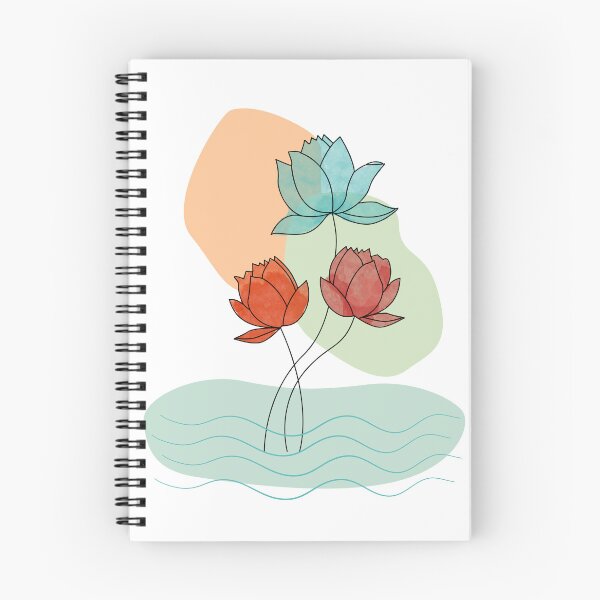 Item preview, Modern Boho Art 21, Lotus Floral Minimal Artwork designed and sold by Vesuvik-Designs.