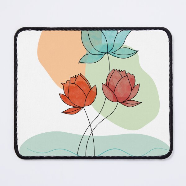 Item preview, Modern Boho Art 21, Lotus Floral Minimal Artwork designed and sold by Vesuvik-Designs.