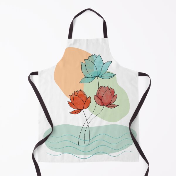 Item preview, Modern Boho Art 21, Lotus Floral Minimal Artwork designed and sold by Vesuvik-Designs.