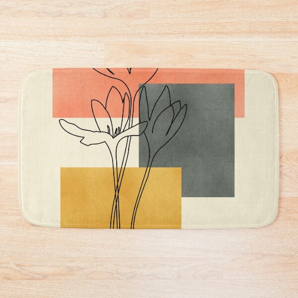 Item preview, Modern Boho Art 20, Tropical Floral With Square, Geometrical Style designed and sold by Vesuvik-Designs.