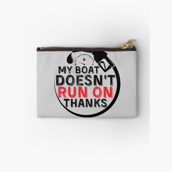 Item preview, My Boat Doesnt Run On Thanks, Funny Captain Gift Idea Sticker designed and sold by Anu  Ram.