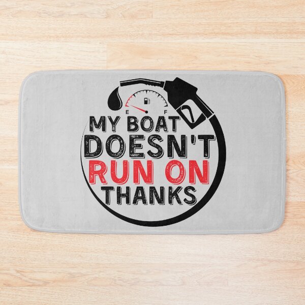 Item preview, My Boat Doesnt Run On Thanks, Funny Captain Gift Idea Sticker designed and sold by Anu  Ram.