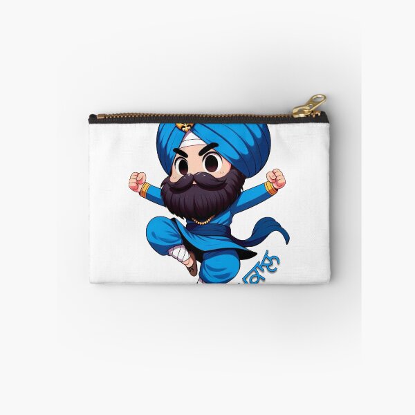 Item preview, Sikh Singh Cute Anime Chibi Sat Sri Akal! Nihung Gatka Guy designed and sold by GingerLFranklin.