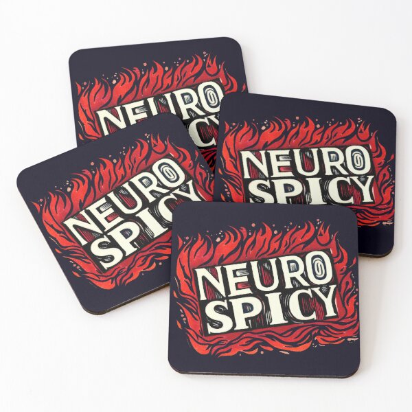 Item preview, Flaming Hot Neuro Spicy Linocut Design designed and sold by SubtleSplit.