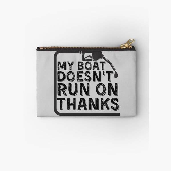 Item preview, My Boat Doesnt Run On Thanks, Funny Captain Gift Idea Sticker designed and sold by Anu  Ram.