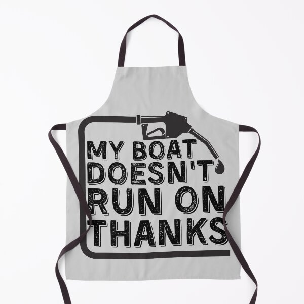 Item preview, My Boat Doesnt Run On Thanks, Funny Captain Gift Idea Sticker designed and sold by Anu Ram.