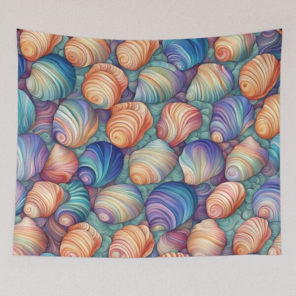Item preview, Abstract Sea Shell Pattern designed and sold by calibrit.