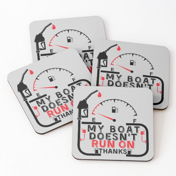 Item preview, My Boat Doesnt Run On Thanks, Funny Captain Gift Idea Sticker designed and sold by Anu  Ram.