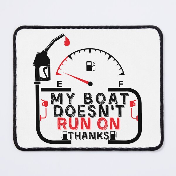 Item preview, My Boat Doesnt Run On Thanks, Funny Captain Gift Idea Sticker designed and sold by Anu Ram.