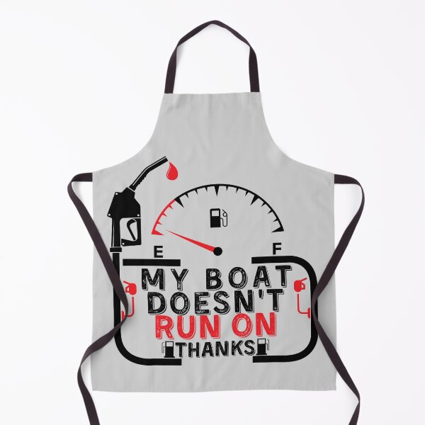 Item preview, My Boat Doesnt Run On Thanks, Funny Captain Gift Idea Sticker designed and sold by Anu Ram.