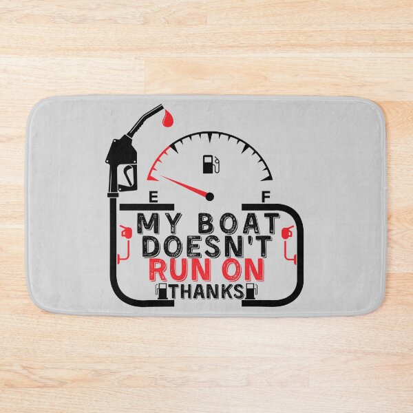 Item preview, My Boat Doesnt Run On Thanks, Funny Captain Gift Idea Sticker designed and sold by Anu  Ram.