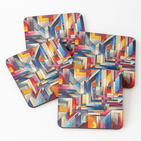 Item preview, Abstract Geometric Color Maze designed and sold by EnigmaGallery.