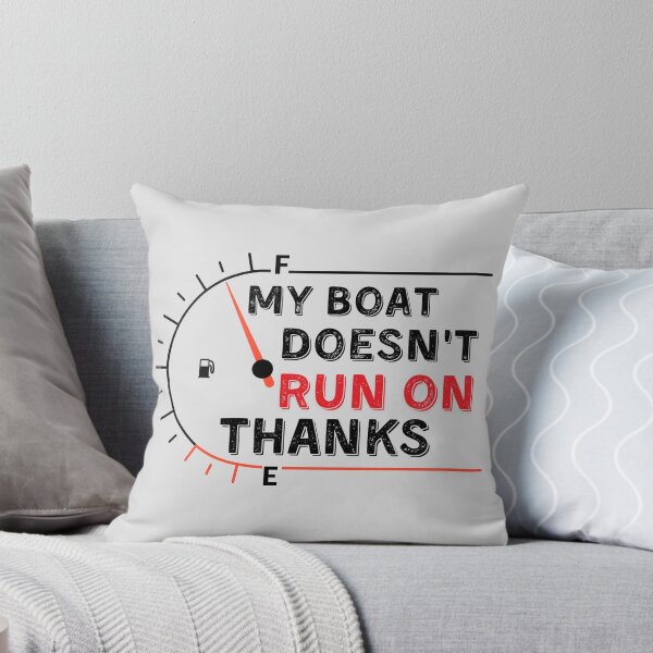 Item preview, My Boat Doesnt Run On Thanks, Funny Captain Gift Idea Sticker designed and sold by Anu  Ram.