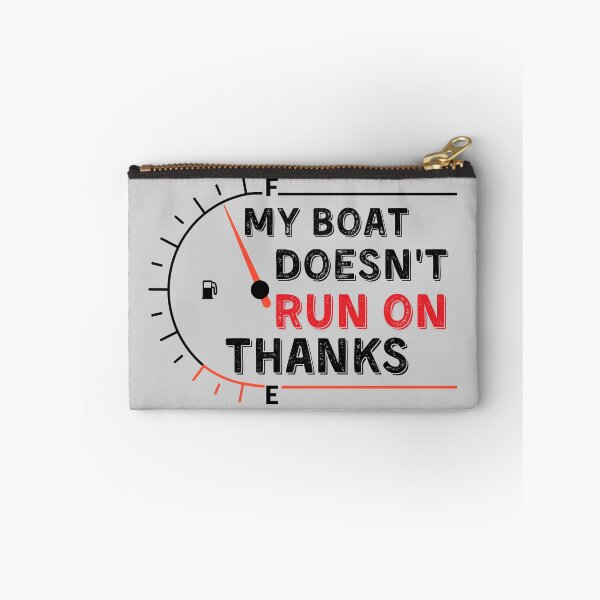 Item preview, My Boat Doesnt Run On Thanks, Funny Captain Gift Idea Sticker designed and sold by Anu  Ram.