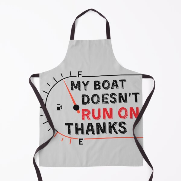 Item preview, My Boat Doesnt Run On Thanks, Funny Captain Gift Idea Sticker designed and sold by Anu Ram.